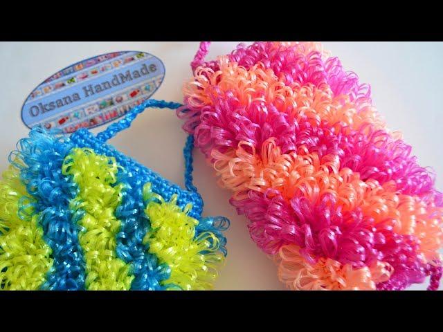 Мочалка крючком. Мастер класс. Shower washcloth crocheted