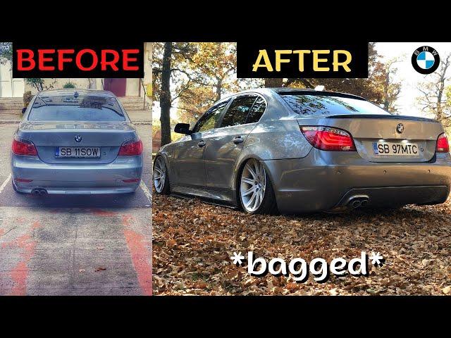 Building a Bagged BMW E60 In 5 Minutes | Project Car Transformation