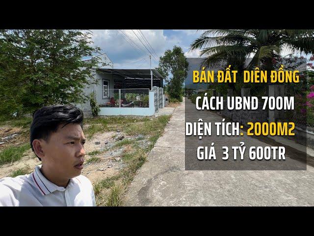 Bán Đất Thôn 2 Xã Diên Đồng, H. Diên Khánh, DT 2000m2 Giá Dưới 1,8tr/m2 | Nguyễn Cường BĐS