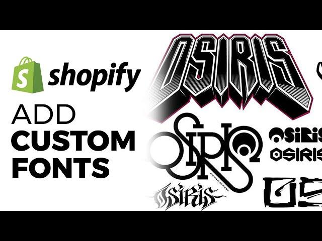 How To Add Custom Fonts On Shopify Store (2025)