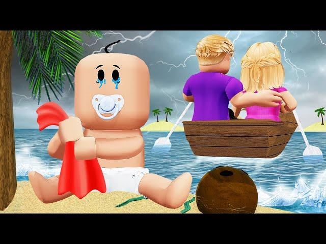 ABANDONED by his PARENTS on a DESERT ISLAND... (Roblox Movie)