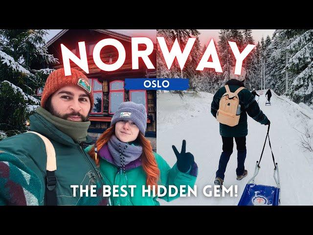 We found Oslo’s BEST hidden gem! A pure winter wonderland in Norway ️