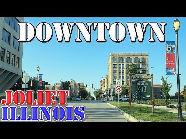 Joliet - Illinois - 4K Downtown Drive