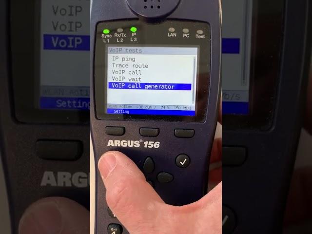 Intec Argus VoIP calls & VoIP Call Generator Test on WiFi and Ethernet