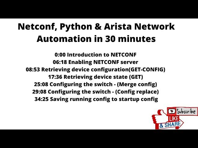 Arista Network Automation with NETCONF and Python