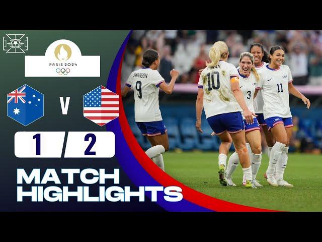 Australia vs USA | 1-2 | Women's Football | Paris 2024 Highlights | usa vs australia soccer