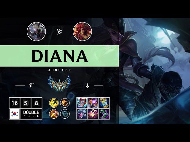 Diana Jungle vs Zyra - KR Challenger Patch 14.13