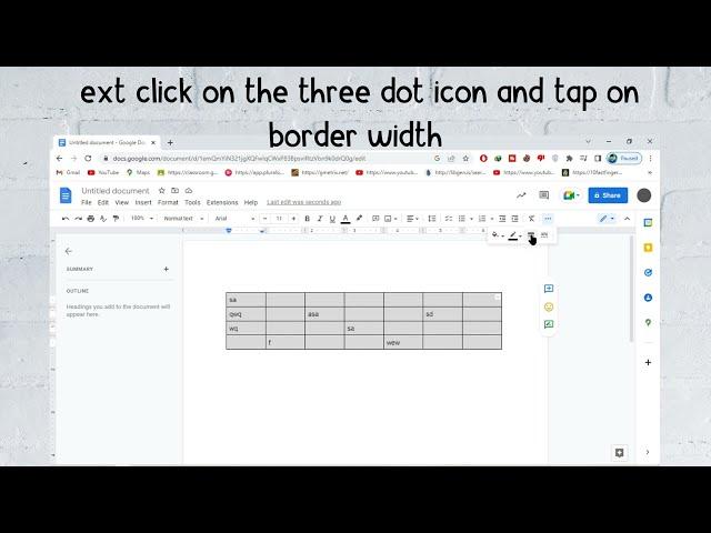 How to Remove Table Borders in Google Docs