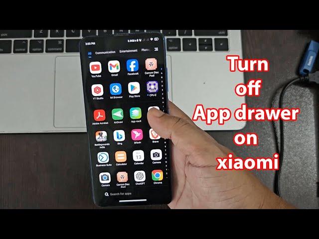 How to disable app drawer miui 14 redmi