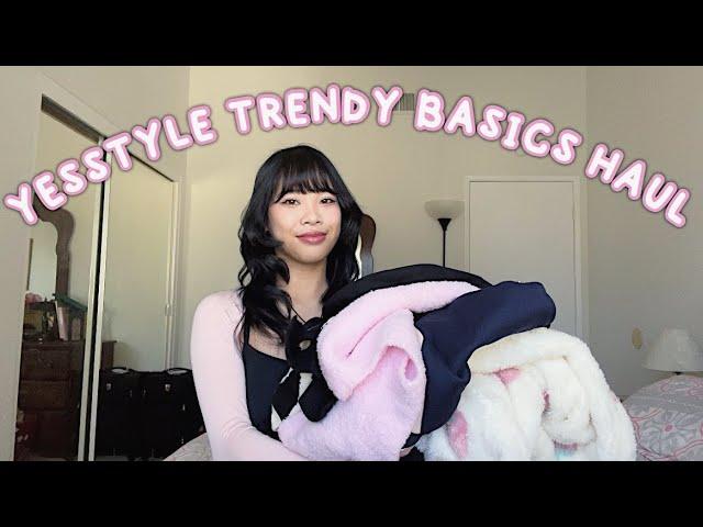 YESSTYLE TRENDY BASICS TRY ON HAUL