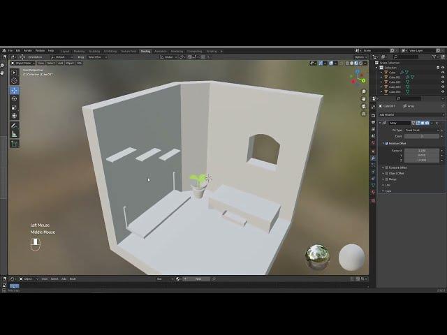Blender Isometric room for 3d websites Part 1