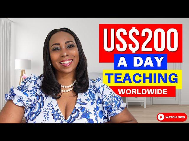 Make US$200 A Day Teaching Online With These Websites, Make Money Online