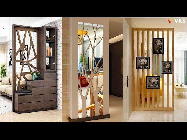 50 Modern Living Room Partition Wall Design 2024 | Wooden Partition Wall Design.