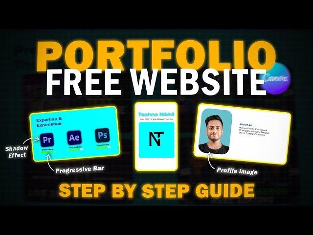 FREE Portfolio Website For Video Editor & Graphic Designer