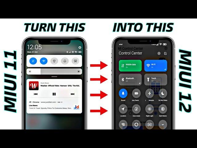 How To Change MIUI 11 Control Center | Install It Without Root | Miui 12 Control Panel In MIUI 11