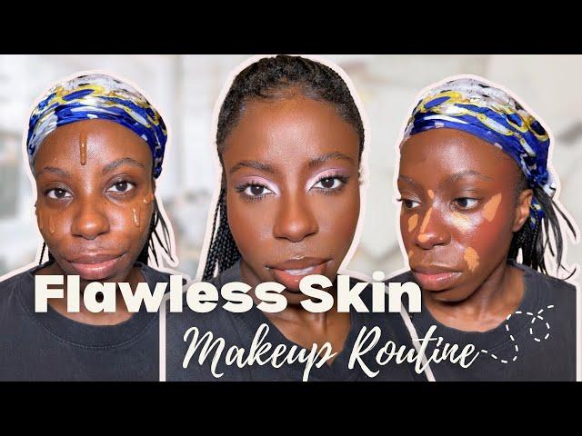 FLAWLESS SKIN SOFT GLAM MAKEUP ROUTINE  IN DEPTH | Mimi Abidemi