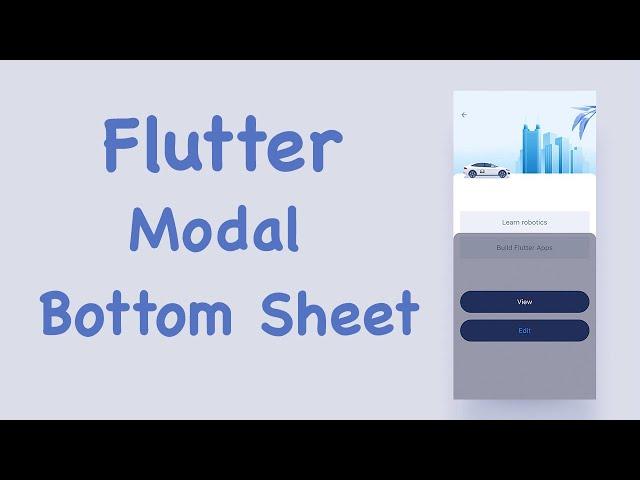 Flutter Show Modal Bottom Sheet | With Example Code