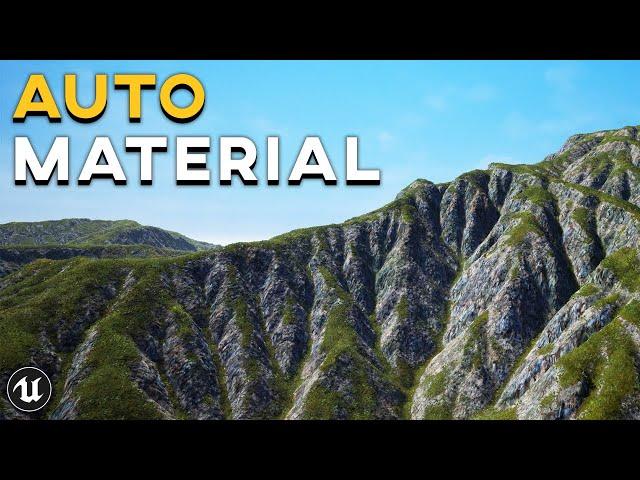 How To Create a REALISTIC Landscape Auto Material | UE4 Tutorial