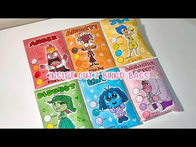 paper diy INSIDE OUT 2 Blind Bags opening | ASMR | applefrog