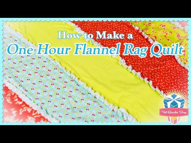 One-Hour Flannel Rag Quilt! Easy Quilting Tutorial with Kimberly Jolly of Fat Quarter Shop