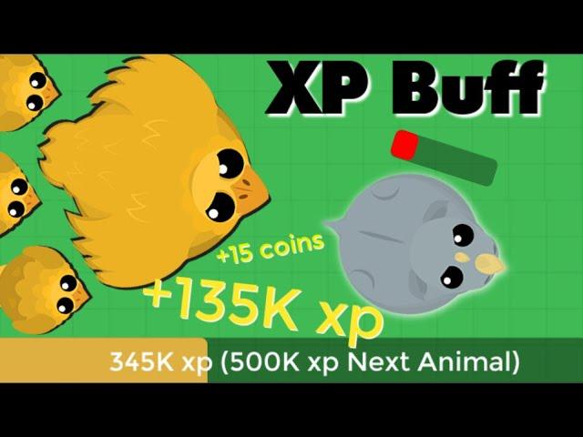 Mope.io BEST XP BUFF UPDATE - MOUSE TO DRAGON IN 8 MINUTES