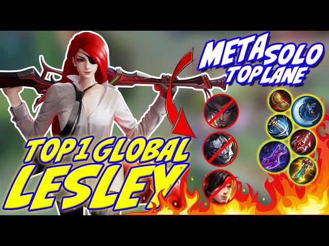 New META Lesley solo lane | Road to Mythic | New Build Lesley S18 - Top 1 Global Lesley - MLBB