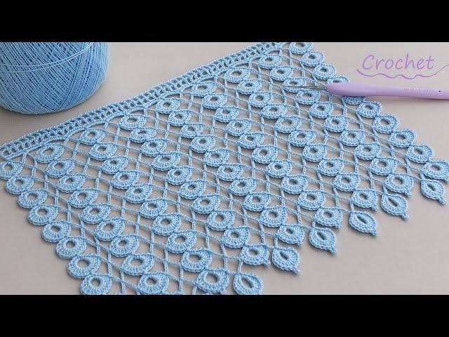 Простой Узор Крючком "Капельки" для Начинающих | Легкое Вязание Super Easy Crochet Pattern