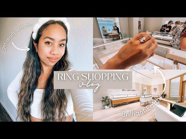 ENGAGEMENT RING SHOPPING VLOG | get ready with me to look at rings at Brilliant Earth!