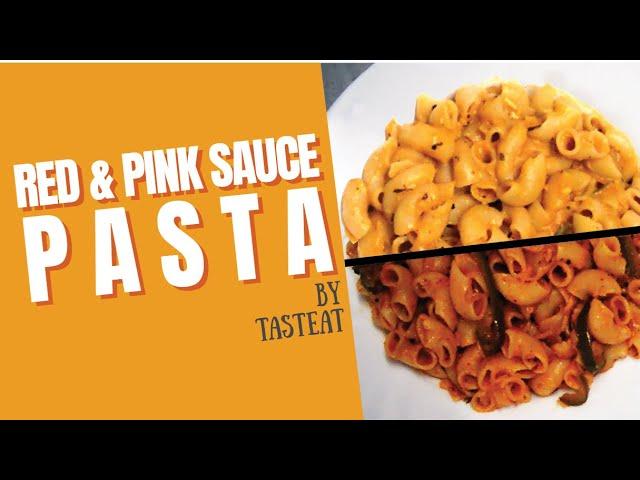 RED & PINK SAUCE PASTA RECIPE | Quick and easy recipe | JAIN | TastEat