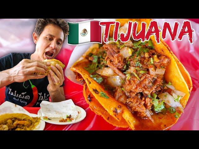 Mexican Street Food in Tijuana  INSANE TACOS TOUR IN MEXICO (Part 2)