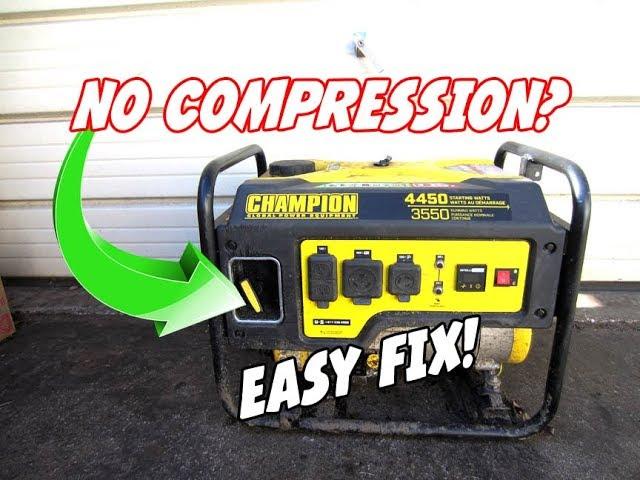 How To Fix A Generator With No Compression That Won't Start