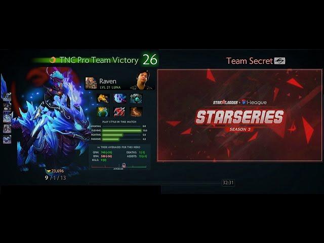 Dota 2 SL i-League 3 | Raven.Luna | [FULL GAME]