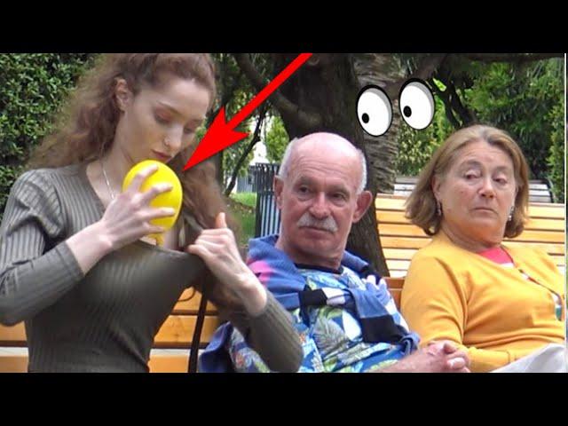 Girl With  BIG ORANGES Prank   Best of Just For Laughs 