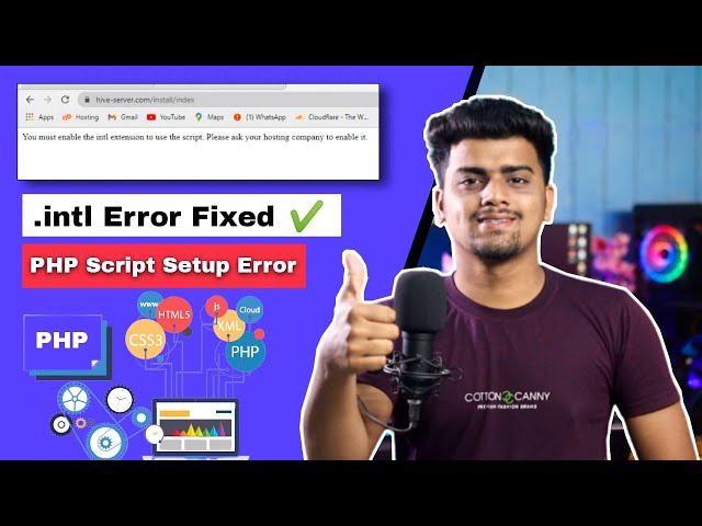 How To Fix " You must enable the intl extension " Error | .intl While Installing PHP Script Problem