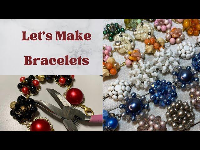 Making Upcycled Bracelets | Vintage Upcycle |Thrifted Finds