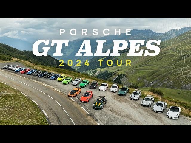 25 Porsche GT cars drive the Alpes! Supercar Driver | 4k