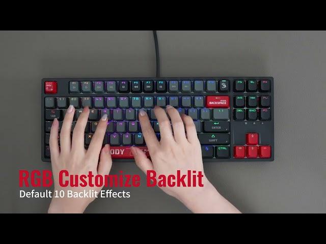 S87 RGB Mechanical Keyboard - Energy Red: Precision and Style with BLMS Switches