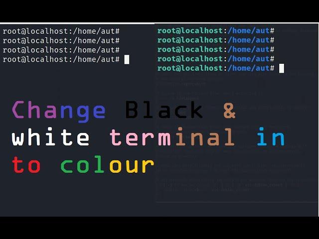 How to change black & white root terminal in to colour  | Kali Linux 2020 |