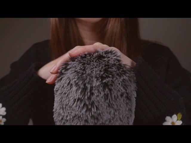 [ASMR] Fluffy Mic Scratching for Sleep (No Talking, Quiet Breathing, Gets Darker)