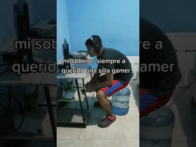 mi sobrino siempre a querido una silla gamer #setup #humor