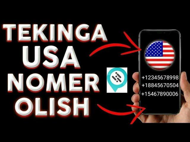 Tekinga usa nomer olish 2023