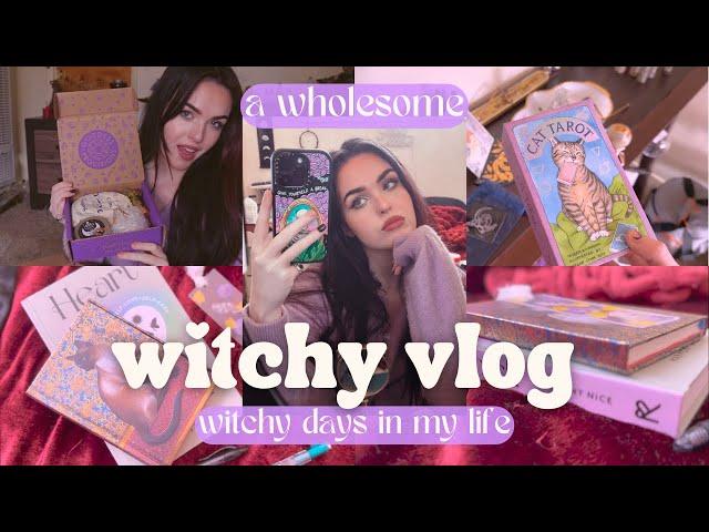 a wholesome & productive witchy vlog + unboxings (Goddess Provisions + WitchBoxUK)