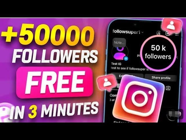 How To Get Free Instagram Followers (2024) ||free instagram followers || Real followers