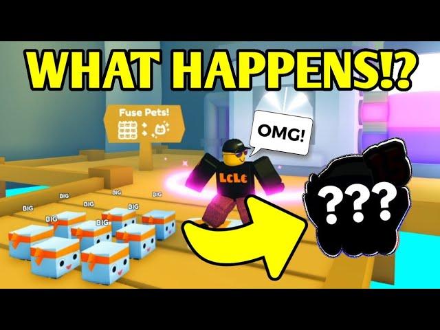 WHAT HAPPENS when you FUSE 12 BIG MASKOTS !? in Pet Simulator X