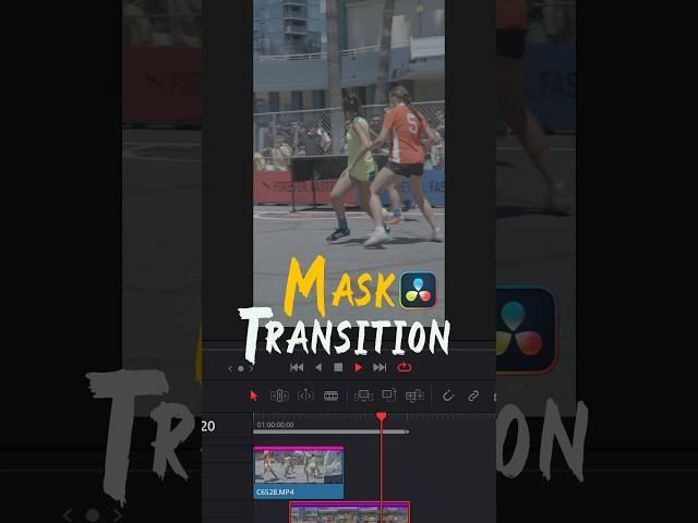 Mask transition in DaVinci Resolve