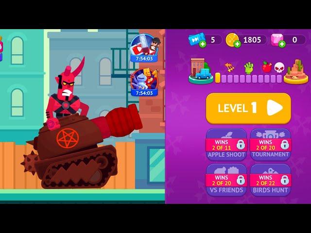 Bowmasters New Character Devil Gameplay