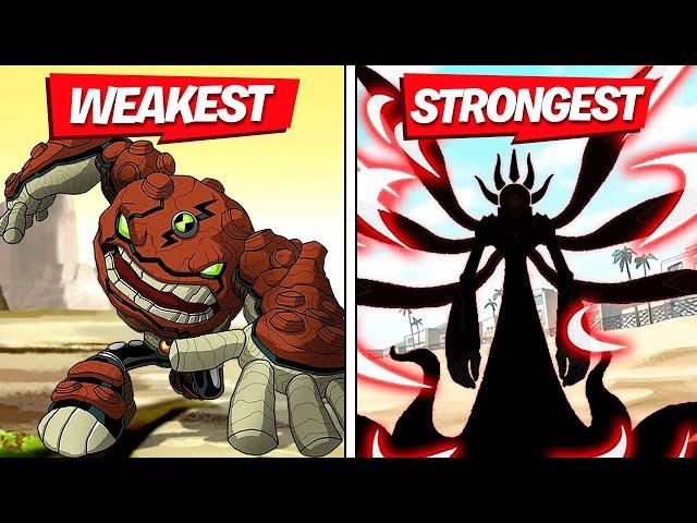 Ranking The Strongest Ben 10 Aliens!