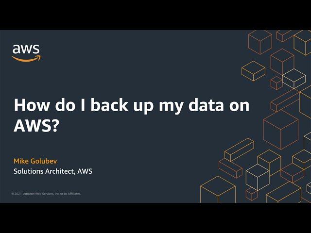 Как организовать резервное копирование данных в AWS?