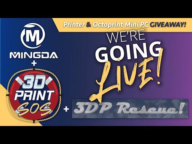 Mingda + 3DP Rescue! + 3DPrintSOS - Building, Printing, & Talking Mingda Magician Pro