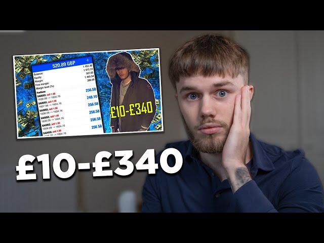 Reacting to My First Forex Video! £10 Account Flip!